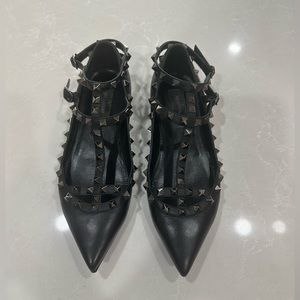 Valentino Rockstud Caged Flats